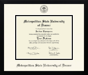 Metropolitan State University of Denver diploma frame - Icon in Gotham