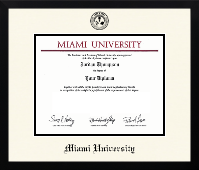 Miami University diploma frame - Icon in Gotham