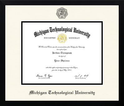 Michigan Technological University diploma frame - Icon in Gotham
