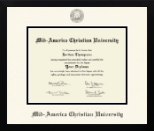 Mid-America Christian University diploma frame - Icon in Gotham