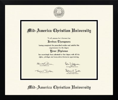 Mid-America Christian University diploma frame - Icon in Gotham