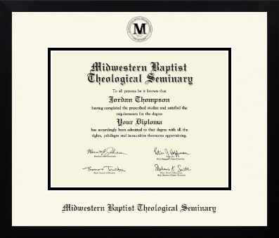 Midwestern Baptist Theological Seminary diploma frame - Icon in Gotham