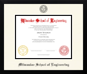 Milwaukee School of Engineering diploma frame - Icon in Gotham