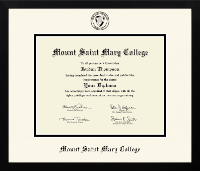 Mount Saint Mary College diploma frame - Icon in Gotham