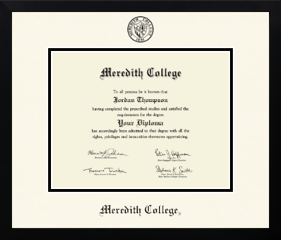 Meredith College diploma frame - Icon in Gotham