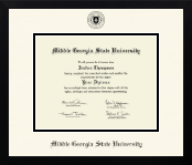 Middle Georgia State University diploma frame - Icon in Gotham