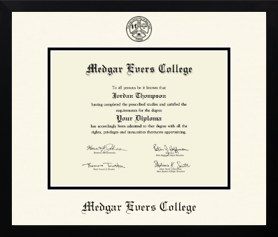 Medgar Evers College diploma frame - Icon in Gotham