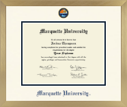 Marquette University diploma frame - Icon in Chardonnay