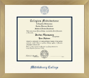 Middlebury College diploma frame - Icon in Chardonnay