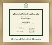 Mississippi Valley State University diploma frame - Icon in Chardonnay