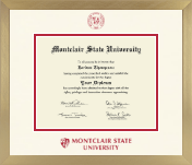Montclair State University diploma frame - Icon in Chardonnay