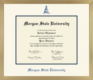 Morgan State University diploma frame - Icon in Chardonnay