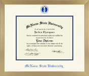 McNeese State University diploma frame - Icon in Chardonnay