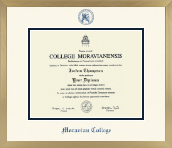 Moravian College diploma frame - Icon in Chardonnay