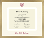 Meredith College diploma frame - Icon in Chardonnay