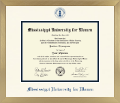 Mississippi University for Women diploma frame - Icon in Chardonnay