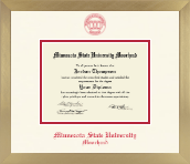Minnesota State University Moorhead diploma frame - Icon in Chardonnay
