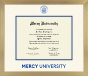 Mercy University diploma frame - Icon in Chardonnay