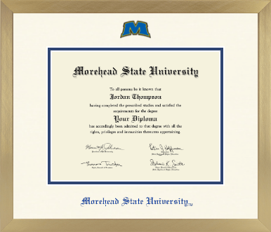 Morehead State University diploma frame - Icon in Chardonnay