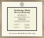 Northwestern Health Sciences University diploma frame - Icon in Light Champagne