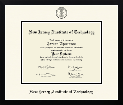 New Jersey Institute of Technology diploma frame - Icon in Gotham