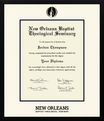 New Orleans Baptist Theological Seminary diploma frame - Icon in Gotham