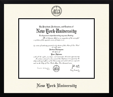 New York University diploma frame - Icon in Gotham