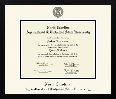 North Carolina A&T State University diploma frame - Icon in Gotham