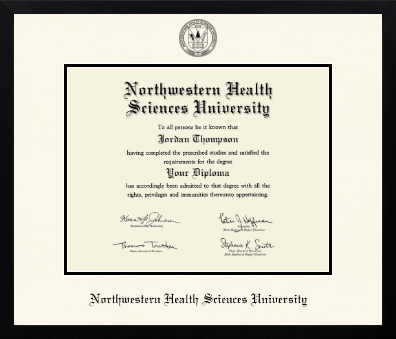 Northwestern Health Sciences University diploma frame - Icon in Gotham