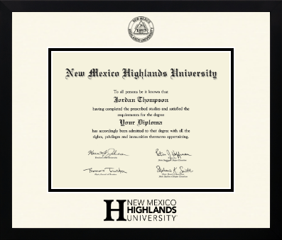 New Mexico Highlands University diploma frame - Icon in Gotham