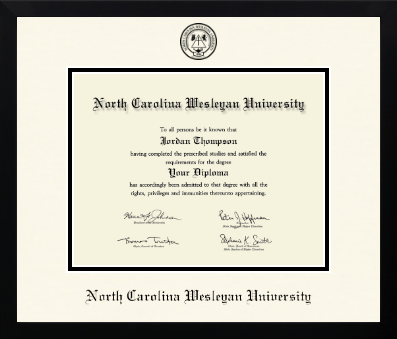 North Carolina Wesleyan University diploma frame - Icon in Gotham