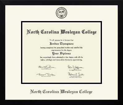 North Carolina Wesleyan College diploma frame - Icon in Gotham