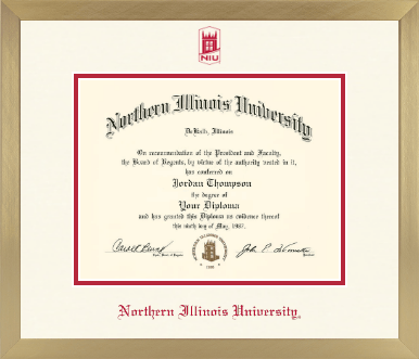 Northern Illinois University diploma frame - Icon in Chardonnay