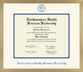 Northwestern Health Sciences University diploma frame - Icon in Chardonnay