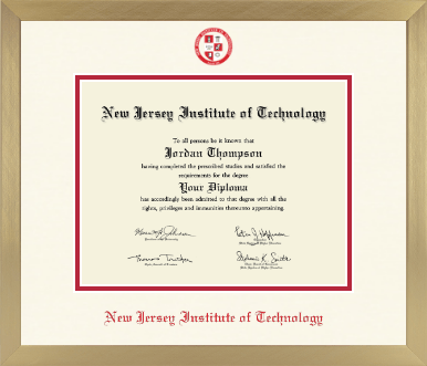 New Jersey Institute of Technology diploma frame - Icon in Chardonnay