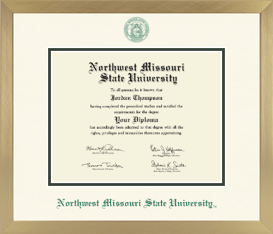 Northwest Missouri State University diploma frame - Icon in Chardonnay