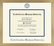 North Carolina Wesleyan University diploma frame - Icon in Chardonnay