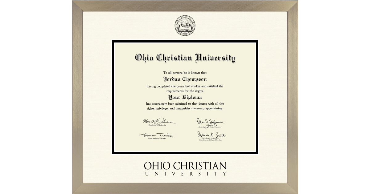 Icon in Light Champagne Ohio Christian University Item 21587390256