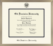 Old Dominion University diploma frame - Icon in Light Champagne