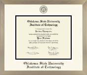 Oklahoma State University Institute of Technology diploma frame - Icon in Light Champagne