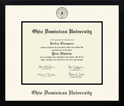 Ohio Dominican University diploma frame - Icon in Gotham