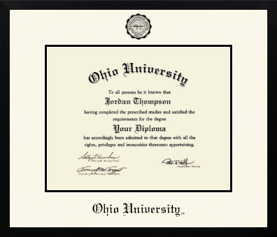 Ohio University diploma frame - Icon in Gotham