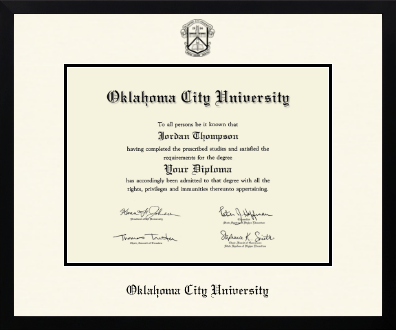 Oklahoma City University diploma frame - Icon in Gotham