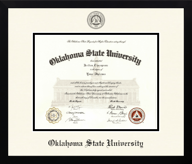 Oklahoma State University diploma frame - Icon in Gotham