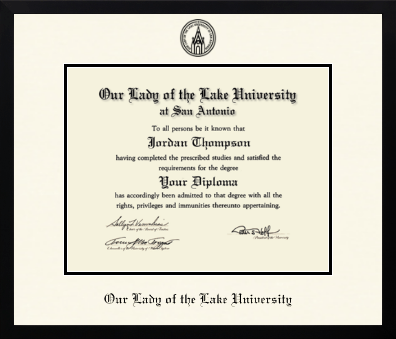 Our Lady of the Lake University diploma frame - Icon in Gotham