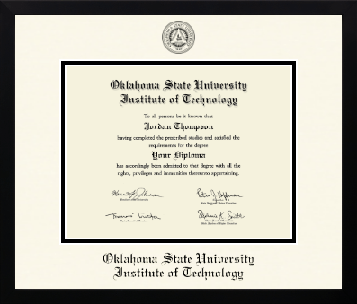 Oklahoma State University Institute of Technology diploma frame - Icon in Gotham