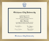 Oklahoma City University diploma frame - Icon in Chardonnay