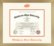 Oklahoma State University diploma frame - Icon in Chardonnay