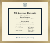 Old Dominion University diploma frame - Icon in Chardonnay