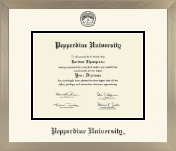 Pepperdine University diploma frame - Icon in Light Champagne